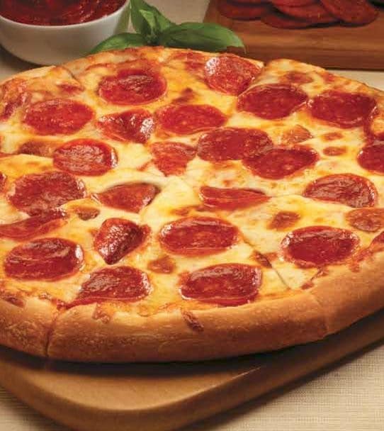 Cheese & Pepperoni Pizza (Large, Round) from Jet's Pizza | Nurtrition ...